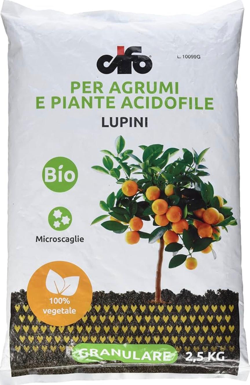 CONCIME PER AGRUMI E PIANTE ACIDOFILE LUPINI CIFO