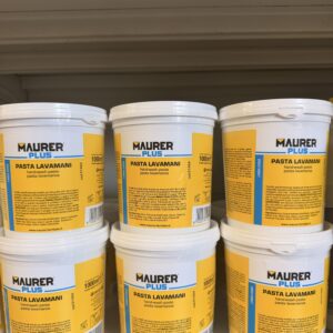 Pasta Lavamani MAURER Plus 1000 ml in Barattolo Detergente Professionale per Sporco Ostinato
