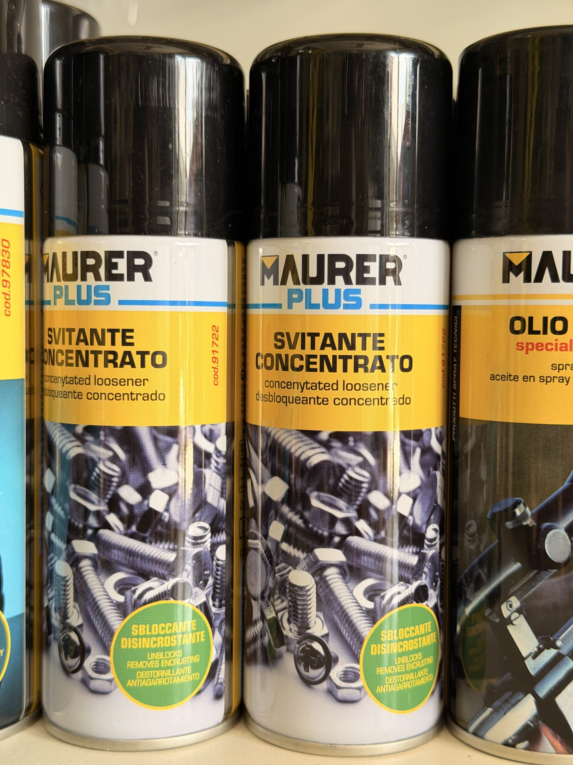 Svitante Concentrato MAURER Plus Spray 200 ml – Sbloccante Lubrificante Antiruggine Multifunzionale 1 Svitante Concentrato MAURER Plus Spray 200 ml – Sbloccante Lubrificante Antiruggine Multifunzionale