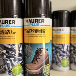 Maurer Maurer Plus Impermeabilizzante Pelle e Tessuti Spray 400 ml – Protettivo Idrorepellente per Scarpe, Abbigliamento e Tessuti
