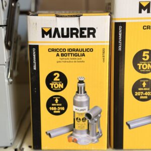 Home 11 Cric Idraulico a Bottiglia Maurer 2 Tonnellate – Sollevatore Auto Compatto 168-316 mm