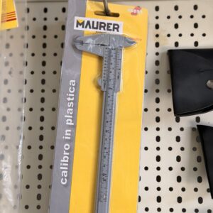 Home 1 Calibro Maurer in Plastica 150 mm – Precisione 1/20 per Misurazioni di Interni, Esterni e Profondità