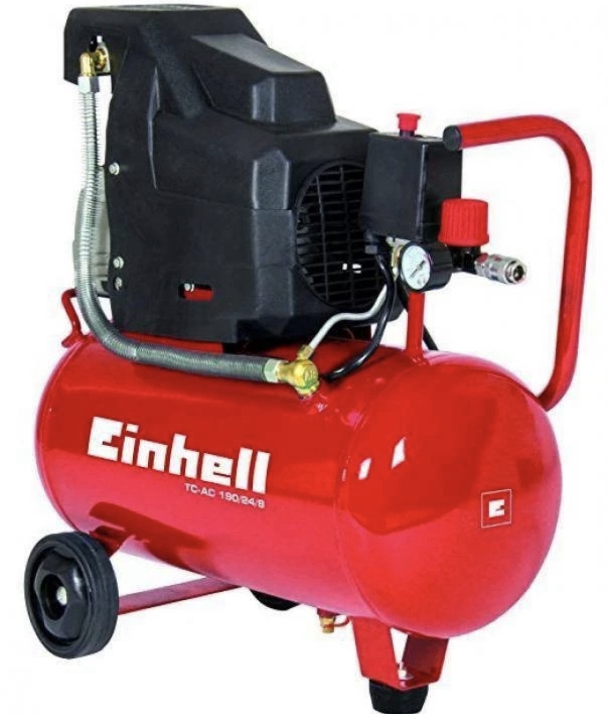Compressore Lubrificato Einhell TC-AC 190/24/8 24 Litri 8 Bar con Motore a Induzione 1 Compressore Lubrificato Einhell TC-AC 190/24/8 24 Litri 8 Bar con Motore a Induzione