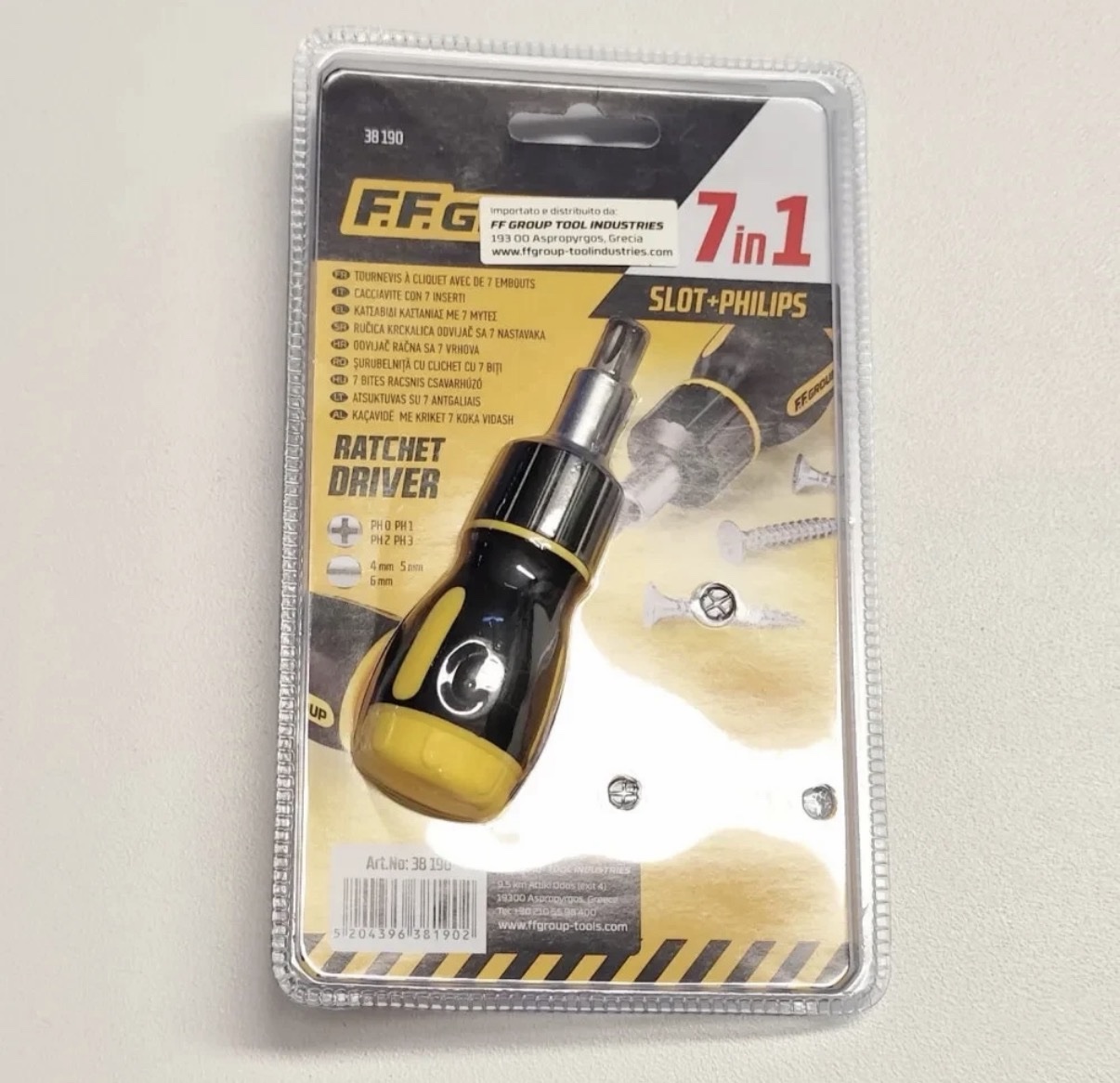 FF Group Cacciavite Nano con 7 Inserti – Compatto, Pratico e Sempre a Portata di Mano 3 FF Group Cacciavite Nano con 7 Inserti – Compatto, Pratico e Sempre a Portata di Mano - immagine 3