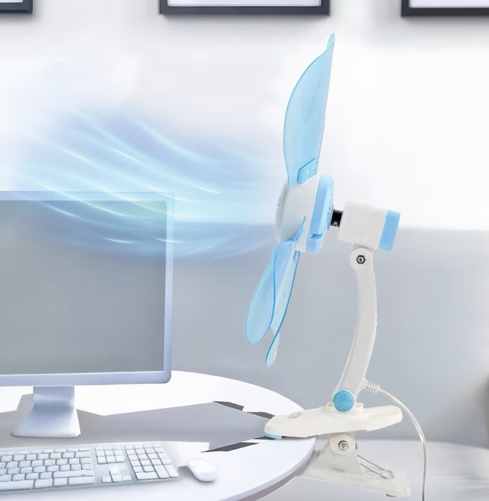 Ventilatore a Pinza con Doppio Snodo Kiwi – Massima Praticità e Freschezza per Casa e Ufficio 2 Ventilatore a Pinza con Doppio Snodo Kiwi – Massima Praticità e Freschezza per Casa e Ufficio - immagine 2