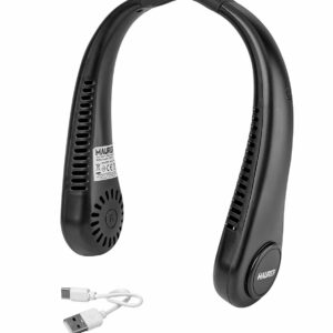 Ventilatore da Collo Portatile Solanum Maurer Ricaricabile USB 3 Velocità Batteria Litio 1200 mAh Mani Libere