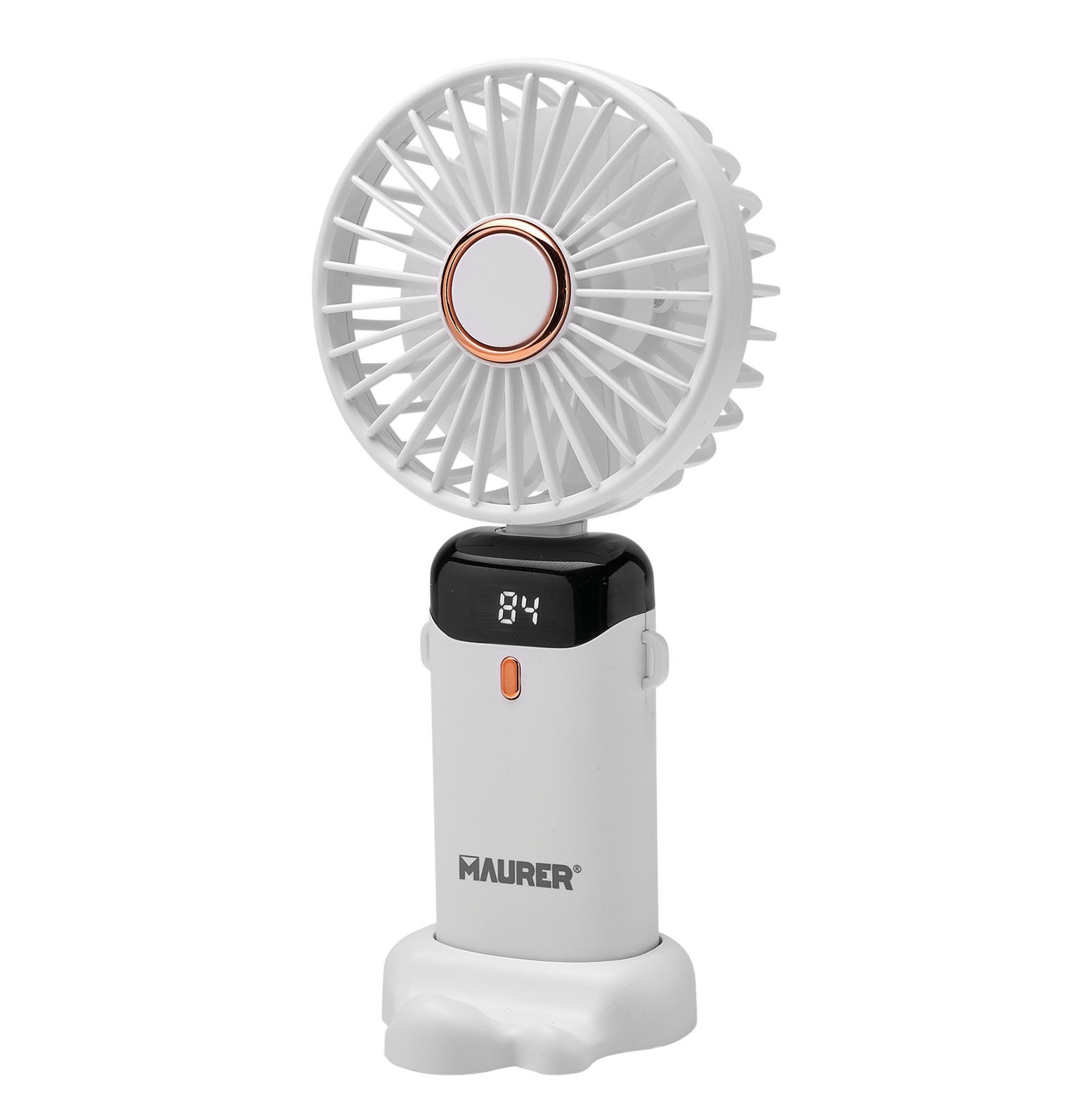 Mini Ventilatore Portatile Galium con Display LCD, 5 Velocità e Batteria Ricaricabile USB 1200 mAh MAURER 1 Mini Ventilatore Portatile Galium con Display LCD, 5 Velocità e Batteria Ricaricabile USB 1200 mAh MAURER